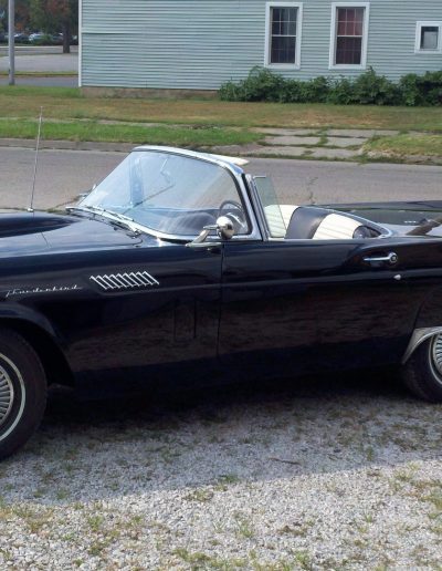 Classic black Thunderbird restored by Blackburn Collision Center